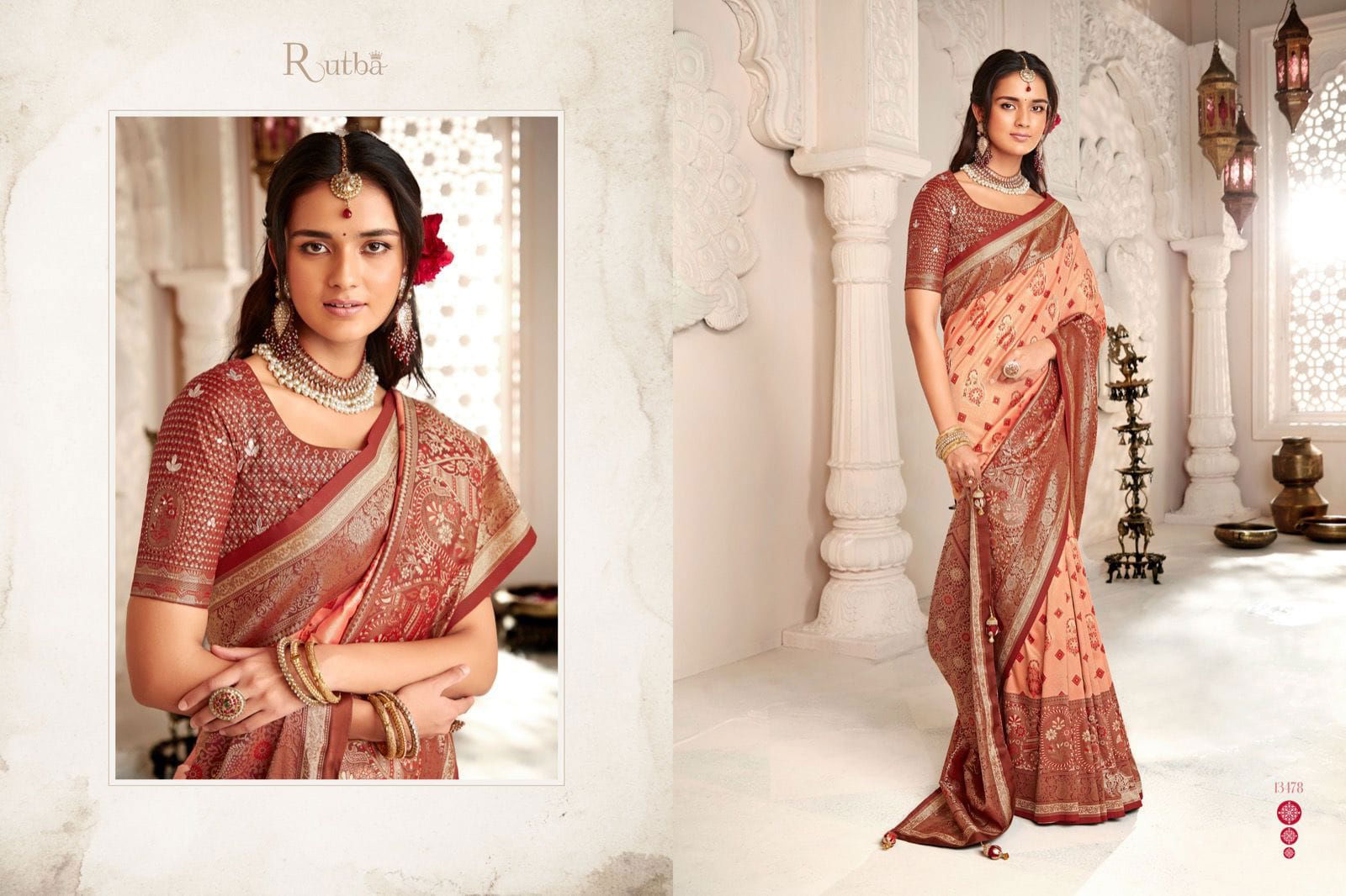 Rutba Vol 9 By Krishna Gokul Silk Wedding Sarees Catalog